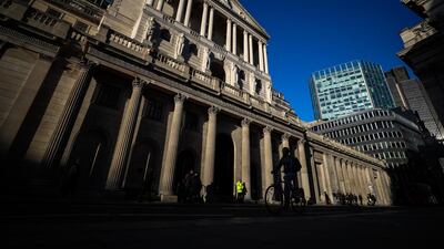 The Bank of England. Britain's economy is starting to show signs of Brexit stress. Bloomberg