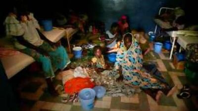 Nigerian women suffering from obstetric fistula at the Maradi hospital in Niger.