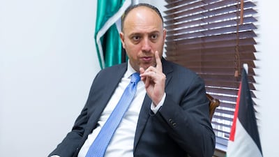 Husam Zomlot at the Palestinian Mission in London. Gustavo Valiente for The National