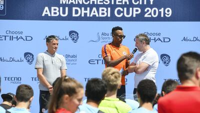 There were plenty of activities going on off the field at Zayed Sports City.