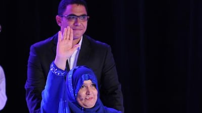 Thuraya Al Zaabi won gold medals in the javelin and shot put at the 2010 Asian Games in Guangzhou, China after spending years in rehabilitation. Delores Johnson / The National