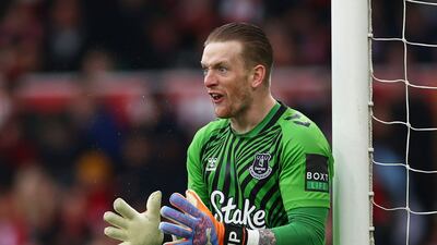 Everton goalkeeper Jordan Pickford. Reuters
