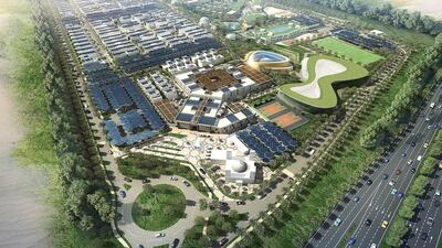 A rendering of Sustainable City in Dubai. Courtesy IHG