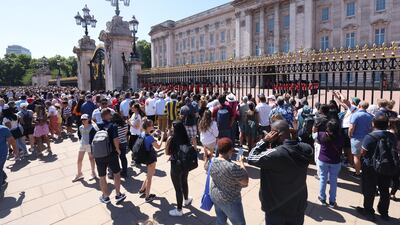 Buckingham Palace in London, a major tourist attraction. Visitors from the Gulf will benefit from Britain's introduction of an electronic border. PA