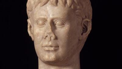 Marble bust, 1220 to 1250AD, of Sicilian king and Holy Roman Emperor Frederick II. Courtesy H Behrens, Deutsches Archaologisches Institut, Rome.