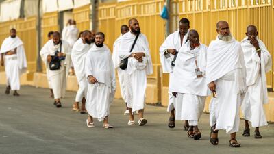 More pilgrims on their way to Mount Arafat. AFP