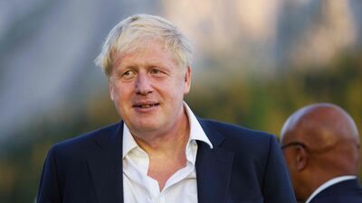 UK Prime Minister Boris Johnson said the British plan would help Ukraine to rebuild. AFP