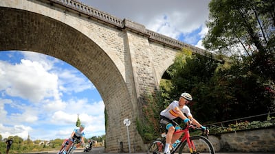 Spanish rider Luis Leon Sanchez, of Astana Pro Team, during Stage 12. EPA