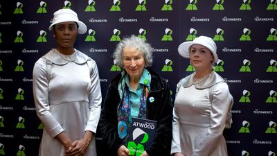 Margaret Atwood at her launch event for her novel 'The Testaments'. William Parry
