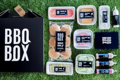 Burgers with accompaniments from BBQ Box