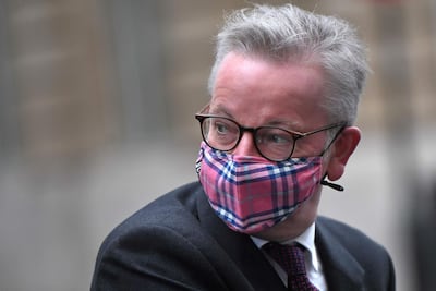 Cabinet Office minister Michael Gove does not believe vaccine passports will be needed. AFP