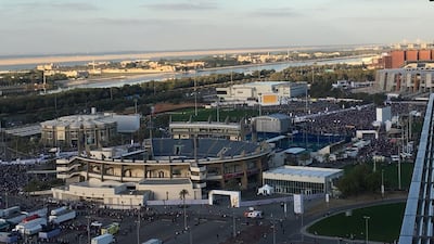 Scattered cloud over Abu Dhabi. The National