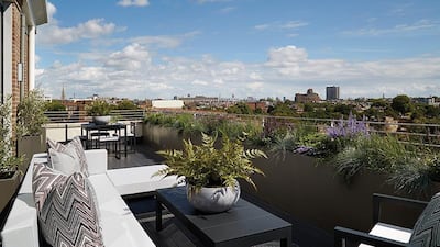 The Abbots House penthouse offers panoramic views of South-west London. Courtesy CPC Group