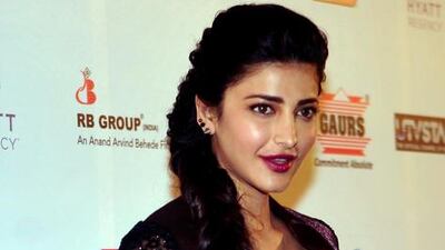 15 Shruti Haasan, The daughter of the veteran actor Kamal Haasan, Shruti had been singing long before she took up acting. She sang her first song at the age of 6 for her father’s1992 Tamil movie Thevar Magan. It was with another of her father’s films that she made her Bollywood singing debut: in the hit comedy Chachi 420 (1997), in which she duetted alongside her father. In 2010, she sang for Hisss, a horror film starring Mallika Sherawat. Trivia alert: Shruti also composed the music for the 2009 Tamil film Unnaipol Oruvan and is the lead singer of the alternative rock band The Extramentals. AFP photo