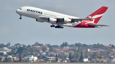 A Sydney-bound Qantas flight that left Dubai International Airport on Wednesday morning had to turn back shortly after take-off. Peter Parks / AFP Photo