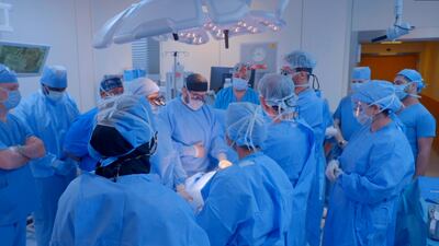 Surgeons travelled to Dubai to remove the heart from the donor. Photo: Al Jalila Children’s Specialty Hospital