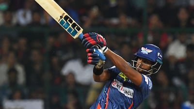 Lucknow Super Giants' Nicholas Pooran hit 62 from just 19 balls on Monday. AFP
