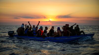 Migrants arriving in Europe via the Mediterranean are a sensitive election issue in Italy. AP