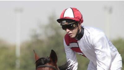 Jockey James Doyle has been a regular in the UAE with 370 mounts the past two years. Jeffrey E Biteng / The National