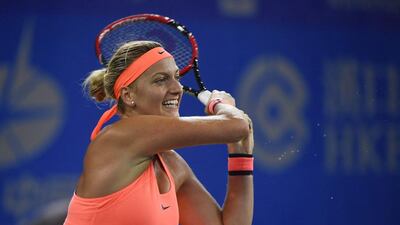Petra Kvitova "badly injured" her left hand in the attack. Greg Baker / AFP