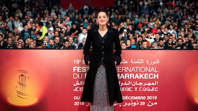 Marion Cotillard attends the screening of 'McBeth' during the 18th Marrakech International Film Festival on November 30, 2019. AFP