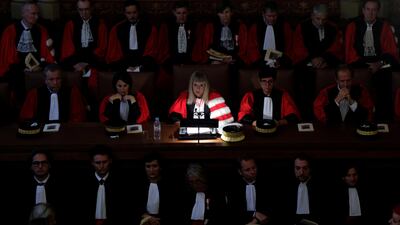 Magistrates and lawyers attend the start of the working year of Monaco's judicial authorities at the Monaco court. Eric Gaillard / Reuters