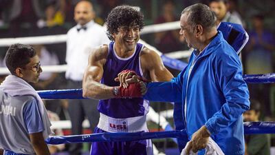 Farhan Akhtar and Paresh Rawal in 'Toofaan'.