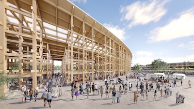 Renders of the grand roof ring