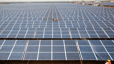 The Gujarat solar park in Patan district, Gujarat, India. Country has high hopes on renewables. Reuters