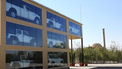 “This is like a shopping mall window display of the cars,” said one tourist.