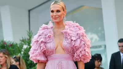 Molly Sims in Zuhair Murad at the premiere of 'Marriage Story' during the 76th annual Venice International Film Festival on August 29, 2019. EPA