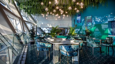 Cyan Brasserie in Andaz Capital Gate hosts a weekly Friday evening brunch. Photo: Andaz Capital Gate, Abu Dhabi