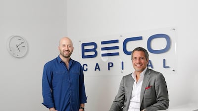 Beco Capital co-founders Amir and Dany farha, who run the business alongside fellow managing partner Yousef Hammad. Courtesy Beco Capital.