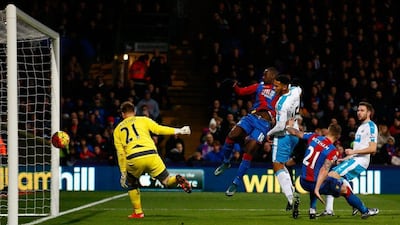Yannick Bolasie scores his second and Crystal Palace's fourth in a 5-1 win against Newcastle. Clive Rose / Getty Images