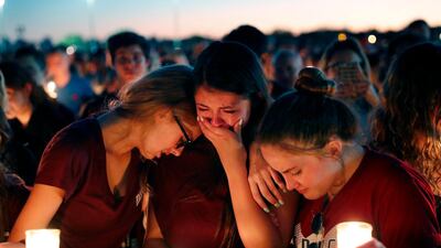 President Donald Trump consoled the nation in a televised address on Thursday with a message to those affected by the attacks. “We are here for you,” he said. Gerald Herbert / AP Photo
