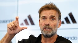 Jurgen Klopp at his unveiling as the next manager of Germany. Reuters