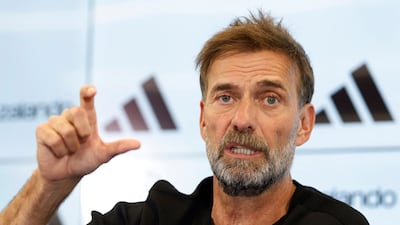 Jurgen Klopp at his unveiling as the next manager of Germany. Reuters