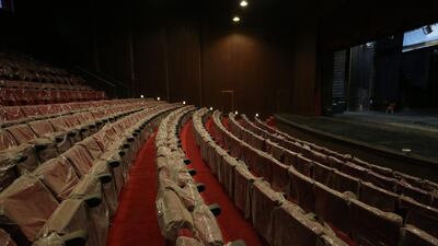A view of seating installed at Al Rasheed theatre. The venue has a 700-seat capacity. EPA
