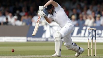 England batsman Jonny Bairstow plays a shot during play on the first day of the third Test match between England and Sri Lanka at Lord's. Adrian Dennis / AFP