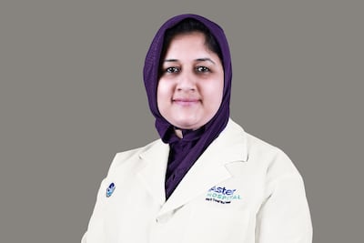 Dr Ummulkiram, a specialist neurologist at Aster Hospital Muhaisnah in Dubai. Photo: Aster DM Healthcare