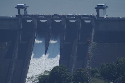 Dams in India are at high levels after heavy rain. AFP