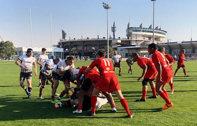 Domestic rugby returns to the UAE this week. Courtesy Abu Dhabi Saracens