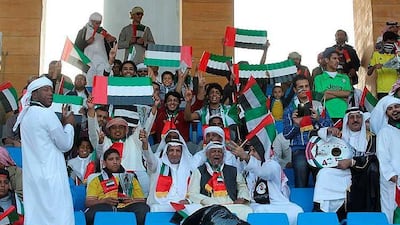 Fans are in support at the Prince Faisal bin Fahd Stadium in Riyadh and are expecting a better show. WAM