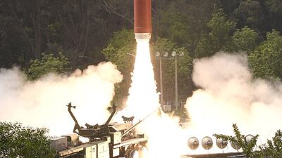 The Defence Research and Development Organisation launched a ballistic missile defence interceptor missile in a test – Mission Shakti – engaging an Indian orbiting target satellite in low Earth orbit on March 27, 2019. Photo: Ministry of Defence India