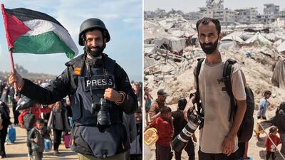 Palestinian freelance photojournalist Abdelhakim Abu Riash has been photographing Gaza since the war broke out. Photos: Abdelhakim Abu Riash