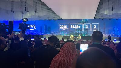 Amazon Web Services announced a major infrastructure project in Saudi Arabia at Leap 2024, a technology conference in Riyadh. Photo: Cody Combs