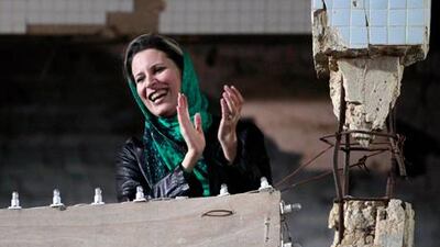 Aisha Qaddafi, daughter of Libya's leader Muammar Qaddafi, is said to have left Libya with her mother.