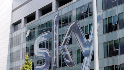 Sky television centre in Milan. The company is in a good position, says its chief executive, amid a takeover battle. AP