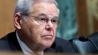 Bob Menendez was indicted in 2015, accused of abusing his office to help a Florida eye doctor who had given him lavish gifts. AP
