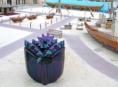 Monira Al Qadiri's 'Alien Technology' (2014) was originally installed in the pearl-diving section of Dubai's Shindagha Heritage Village. Courtesy Monira Al Qadiri